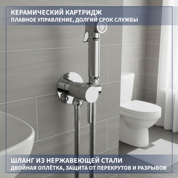 Гигиенический душ со смесителем Lauter Jet 21TZ231CH