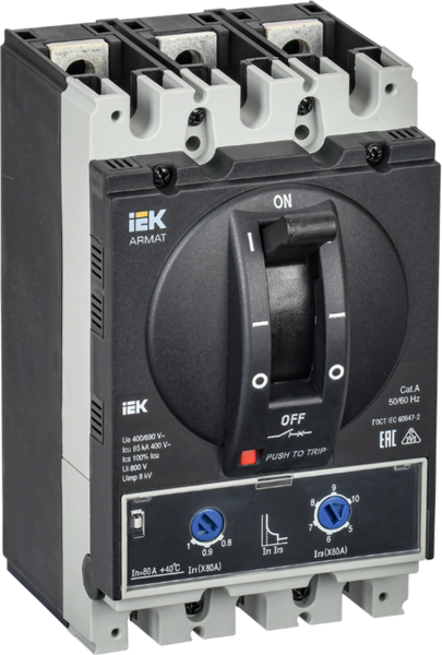Выключатель автоматический IEK AR-MCCB-3A-085-0080A-ATUC - фото