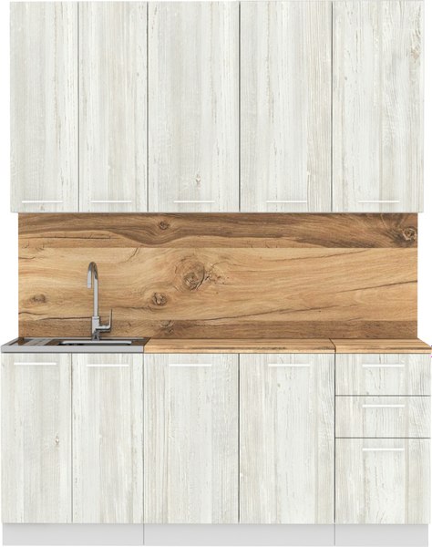 Кухонный гарнитур Артём-Мебель Эльза СН-114 без стекла ДСП 1.8 - фото