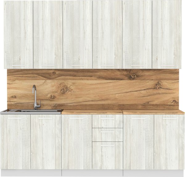 Кухонный гарнитур Артём-Мебель Эльза СН-114 без стекла ДСП 2.4 - фото