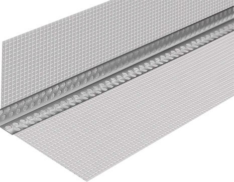 Уголок штукатурный Profigips Перфорированный алюминиевый с сеткой 19x19x2500 - фото