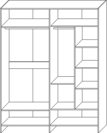 Комплект мебели для спальни Мебель-КМК Герта 1 КМК 1020
