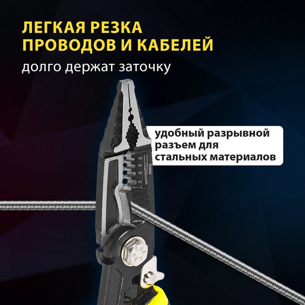 Плоскогубцы Грандмастер Многофункциональные PL-220 / 671257