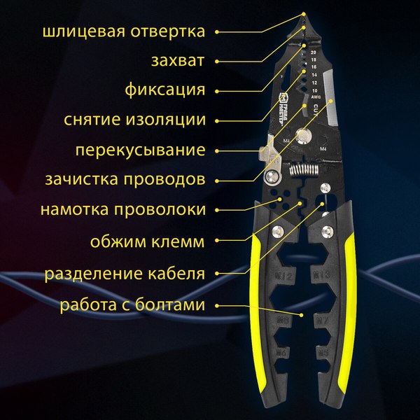 Плоскогубцы Грандмастер Многофункциональные PL-190 / 671260