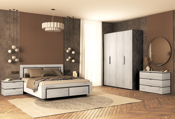 Комплект мебели для спальни Мебель-КМК Ривьера 3 КМК 1044 - фото