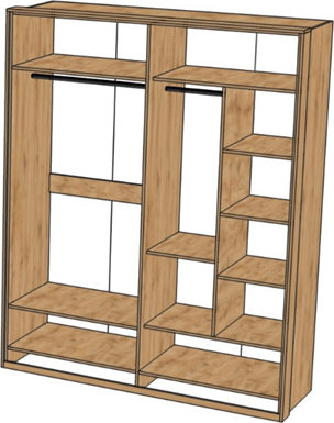 Комплект мебели для спальни Мебель-КМК Тиана 1 КМК 1071