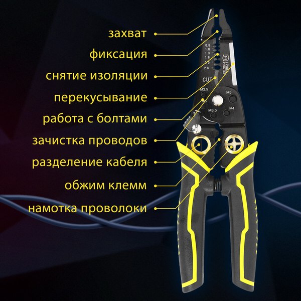 Плоскогубцы Грандмастер Многофункциональные PL-205 / 671261