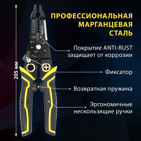 Плоскогубцы Грандмастер Многофункциональные PL-205 / 671261