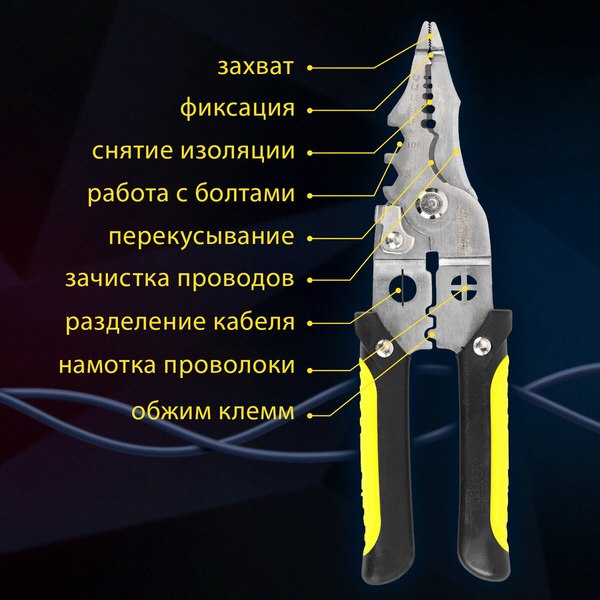 Плоскогубцы Грандмастер Многофункциональные PL-210 / 671263