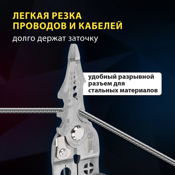 Плоскогубцы Грандмастер Многофункциональные PL-210 / 671263