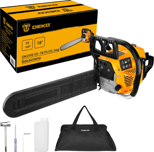 Бензопила цепная Deko DKCHS 52-18 Plus / 085-2003 - фото