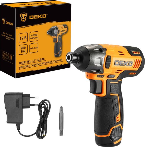 Аккумуляторный шуруповерт Deko DKIS12FU-Li / 085-1110 - фото