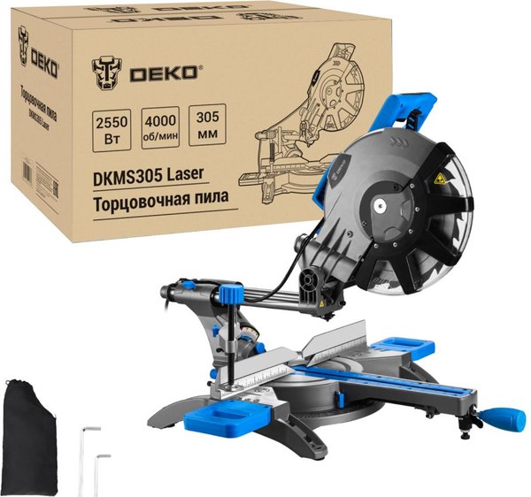 Торцовочная пила Deko DKMS305 Laser / 084-1060