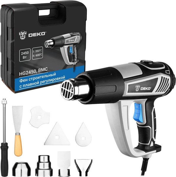 Строительный фен Deko HG2450 / 085-1130