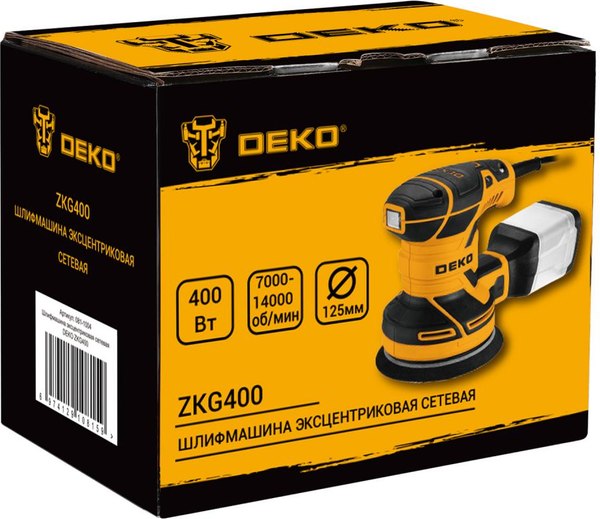 Эксцентриковая шлифовальная машина Deko ZKG400 / 081-1004