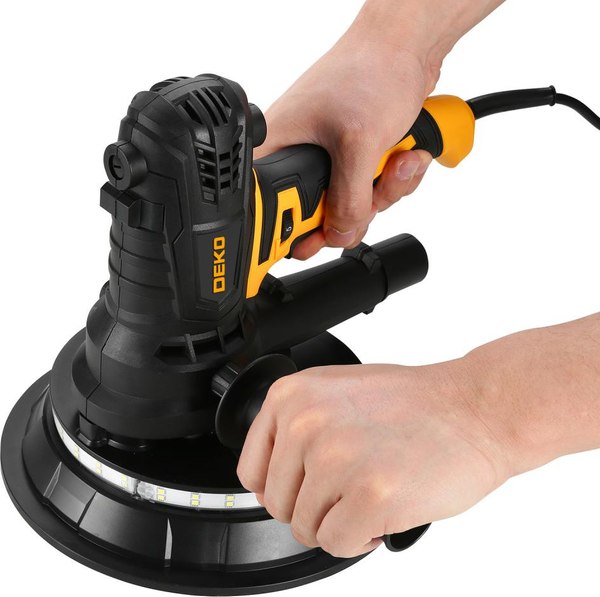 Шлифовальная машина для стен Deko DKWS1000 LED / 085-1060