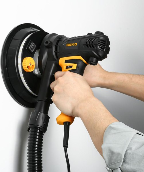 Шлифовальная машина для стен Deko DKWS1000 LED / 085-1060