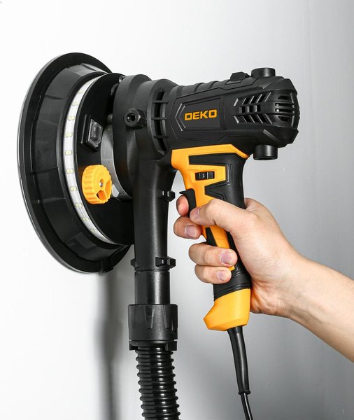 Шлифовальная машина для стен Deko DKWS1000 LED / 085-1060