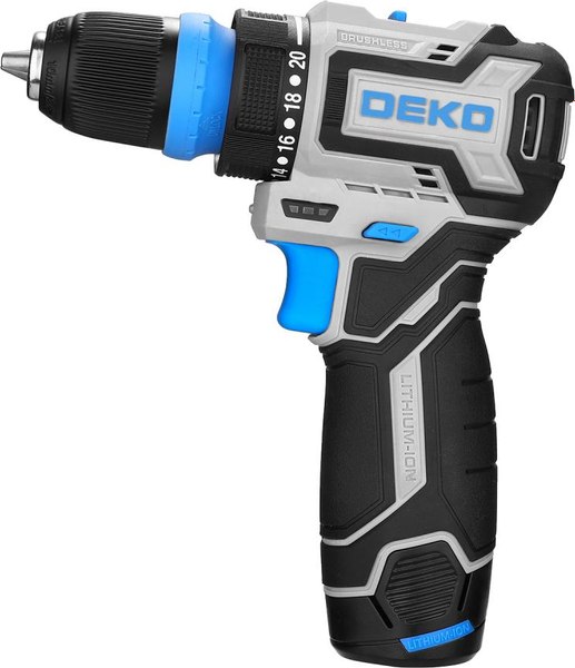 Аккумуляторная дрель-шуруповерт Deko Loner 12V PRO / 085-1121