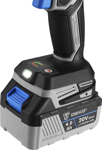 Аккумуляторная дрель-шуруповерт Deko DKCID20 PRO / 085-1068