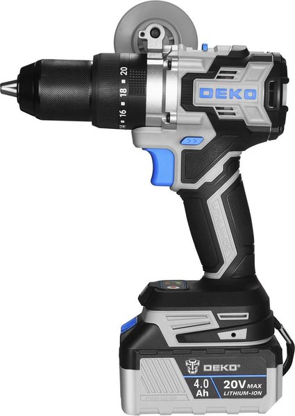 Аккумуляторная дрель-шуруповерт Deko DKCID20 PRO / 085-1068