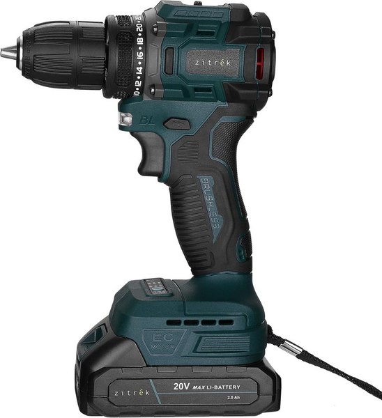 Аккумуляторная дрель-шуруповерт Zitrek Greenpower 20 PRO / 085-1314