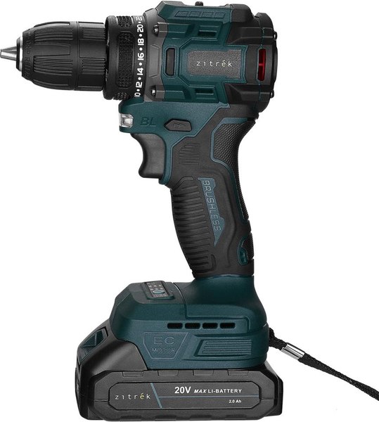 Аккумуляторная дрель-шуруповерт Zitrek Greenpower 20 PRO / 085-1313