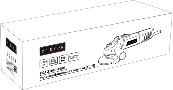Угловая шлифовальная машина Zitrek ZKAG1000-125E / 085-1033