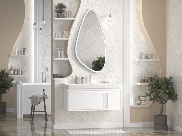 Тумба под умывальник Brevita Cascade 100 / CAS-09100-011Я