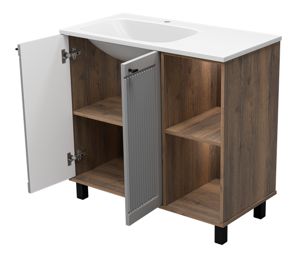 Тумба под умывальник Brevita Lumus 90 / LUM-06070-0842ЯL