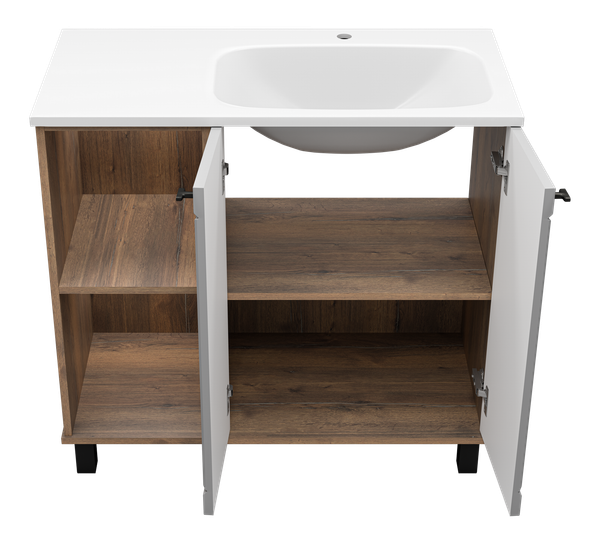 Тумба под умывальник Brevita Lumus 90 / LUM-06090-0842ЯP