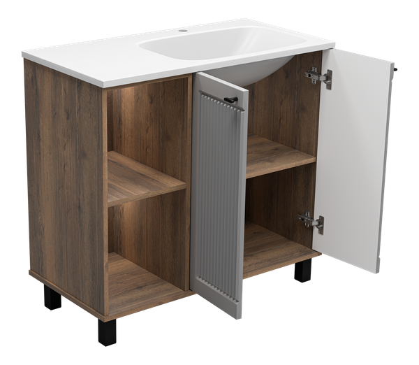 Тумба под умывальник Brevita Lumus 90 / LUM-06090-0842ЯP