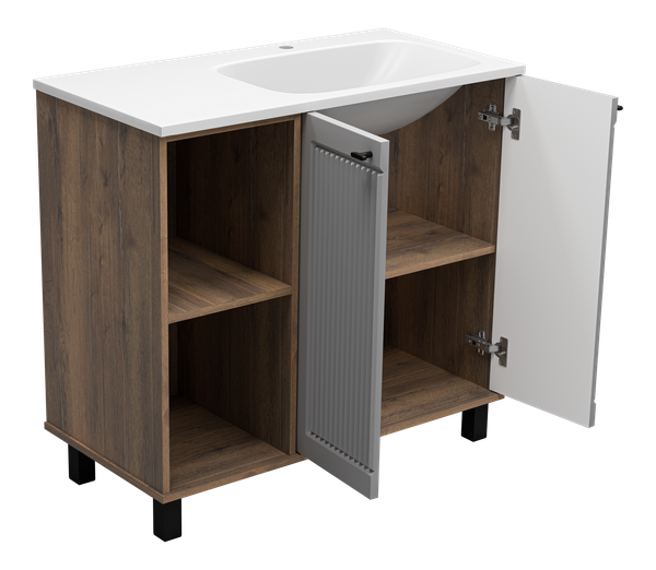 Тумба под умывальник Brevita Lumus 90 / LUM-06090-0842ЯP