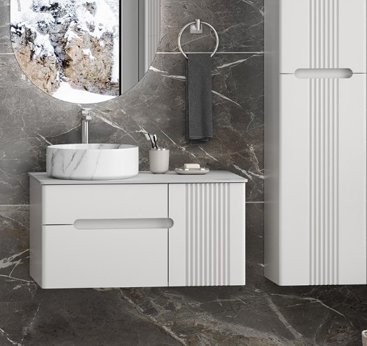 Тумба под умывальник Brevita Pallisandro 80 / PAL-50080-501П2Я - фото