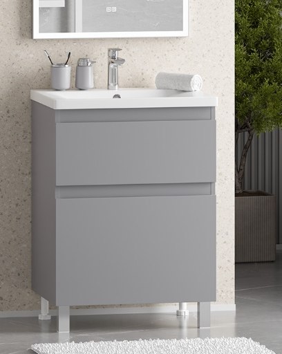 Тумба под умывальник Misty Лаки 60 / П-Лак-01060-5012Я - фото