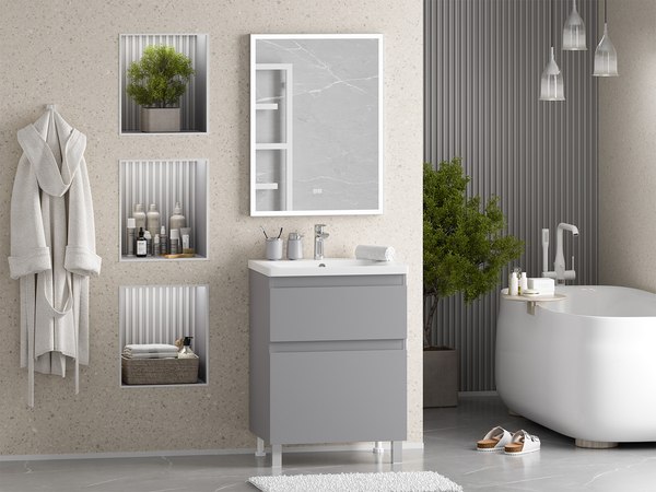 Тумба под умывальник Misty Лаки 60 / П-Лак-01060-5012Я