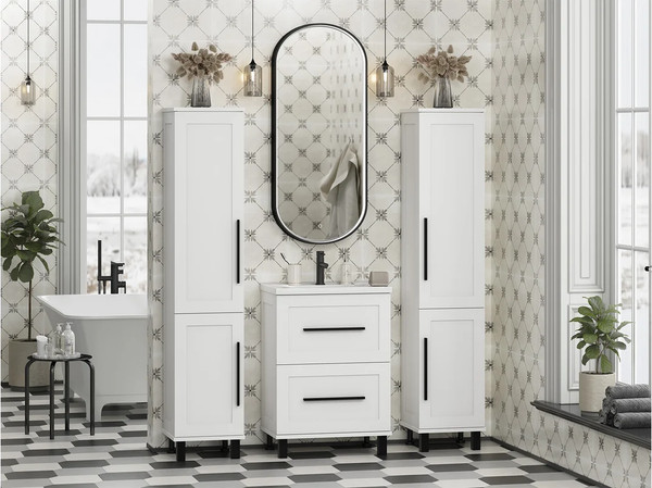 Шкаф-пенал для ванной Misty Модерн 35 / П-Мод05035-011Л