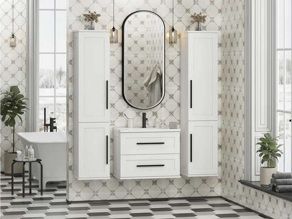 Шкаф-пенал для ванной Misty Модерн 35 / П-Мод05035-011Л