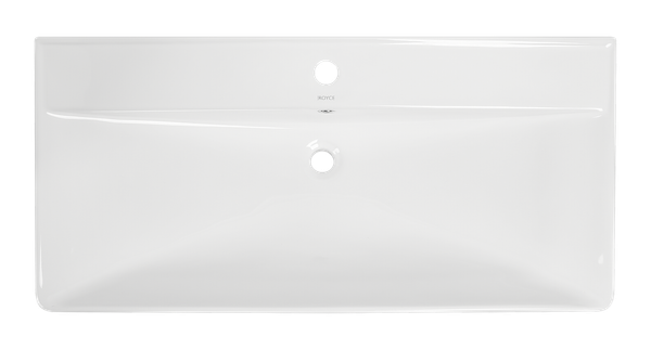 Тумба с умывальником Brevita Cascade 100 / CAS-09100-011Я+RCW-1418100WH