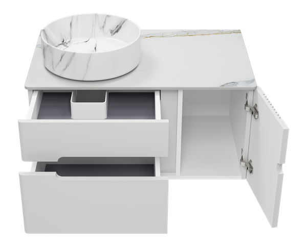 Тумба с умывальником Brevita Pallisandro 80 / PAL-50080-501П2Я+PA01-80