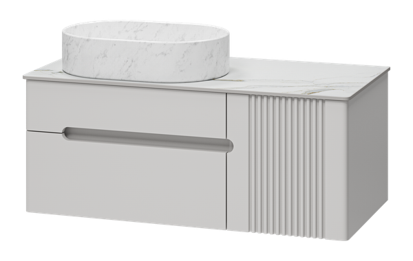 Тумба с умывальником Brevita Pallisandro 100 / PAL-50100-501П2Я+PA01-100