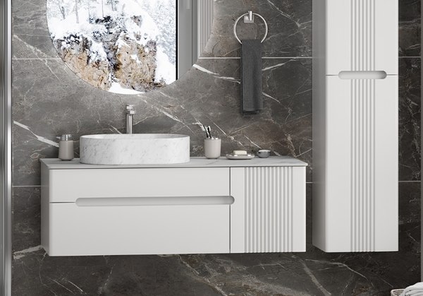 Тумба с умывальником Brevita Pallisandro 120 / PAL-50120-501П2Я+PA01-120 - фото