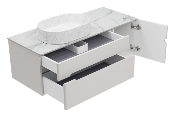 Тумба с умывальником Brevita Pallisandro 120 / PAL-50120-501П2Я+PA01-120