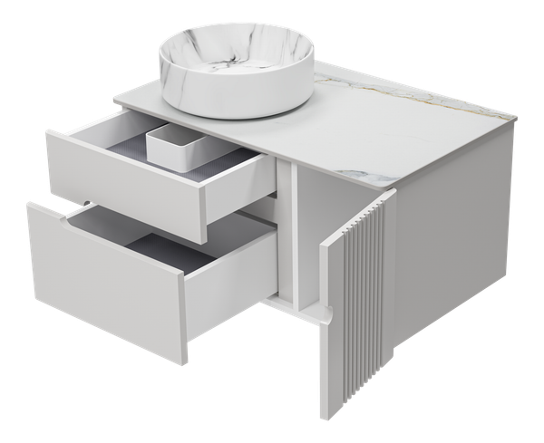 Тумба под умывальник Brevita Pallisandro 80 / PAL-50080-501П2Я+PA01-80