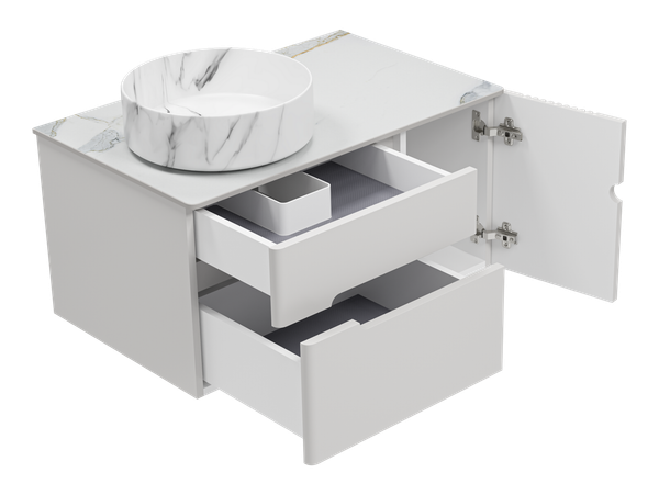 Тумба под умывальник Brevita Pallisandro 80 / PAL-50080-501П2Я+PA01-80