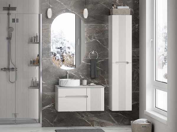 Тумба под умывальник Brevita Pallisandro 80 / PAL-50080-501П2Я+PA01-80