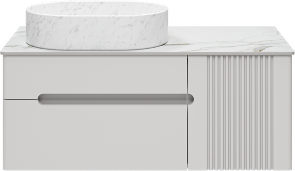 Тумба под умывальник Brevita Pallisandro 100 / PAL-50100-501П2Я+PA01-100 - фото