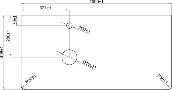 Тумба под умывальник Brevita Pallisandro 100 / PAL-50100-501П2Я+PA01-100