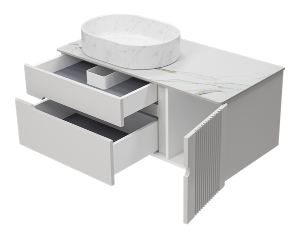 Тумба под умывальник Brevita Pallisandro 100 / PAL-50100-501П2Я+PA01-100