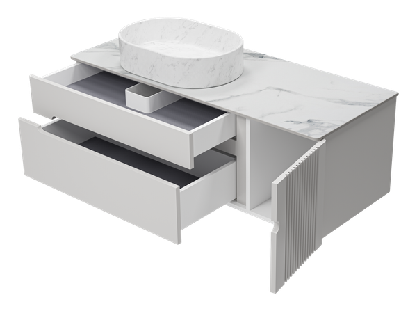 Тумба под умывальник Brevita Pallisandro 120 / PAL-50120-501П2Я+PA01-120